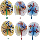 Plastic Handle Folding Fan kids Toys In Bulk- Assorted